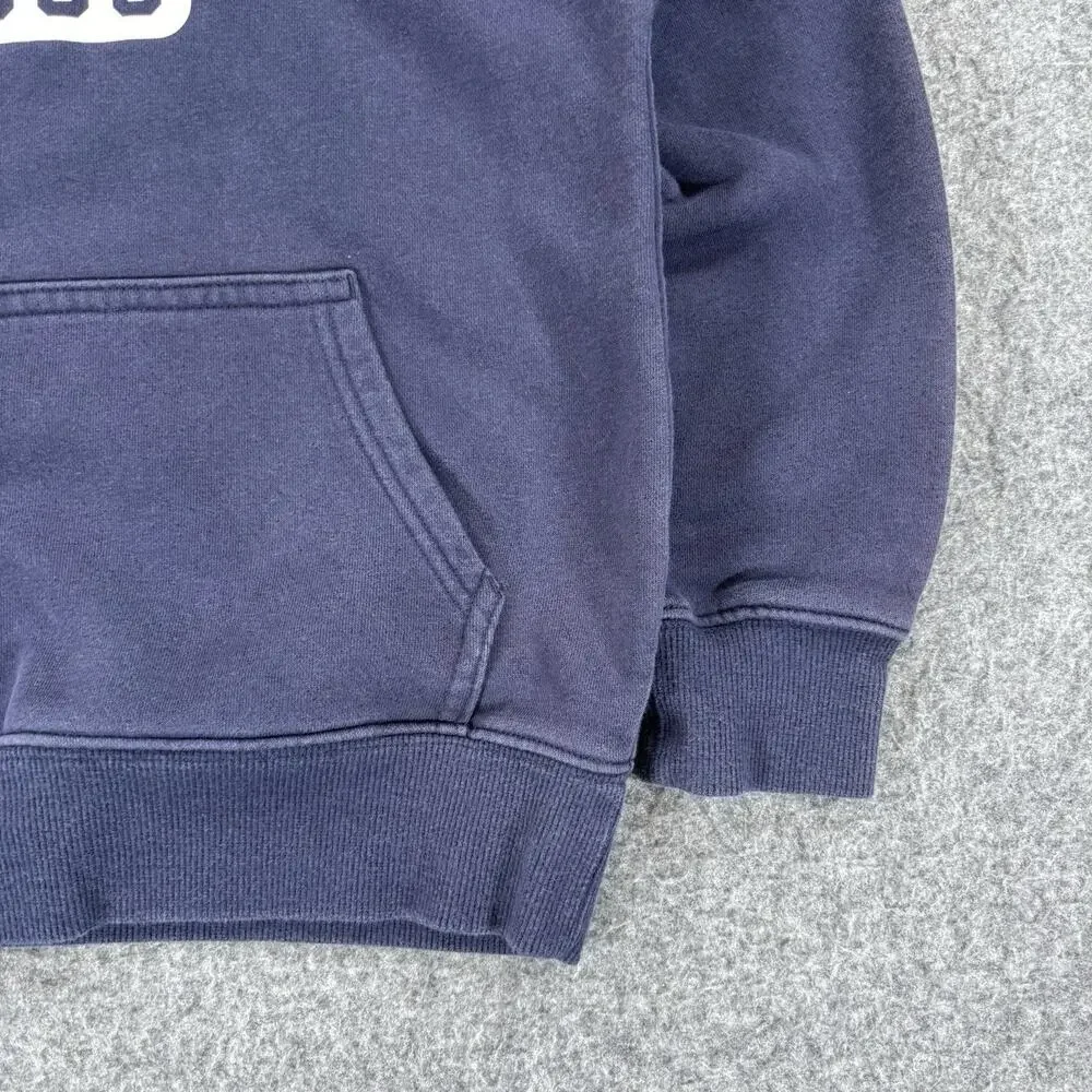 Gap Kids Original 1969 Hoodie Navy Blue Pullover Sweatshirt Fleece Youth Large